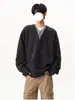Suéter de punto de estilo americano, falso dos piezas, con bloques de color, cuello en V, nuevo para primavera/otoño, ajuste limpio, holgado y casual