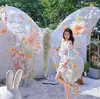 Borboleta de Ferro Gigante Decoração de Casamento na Estrada Vitrine de Shopping Meichen Celebridade da Internet Conjunto para Tirar Fotos Props para Fotografia de Casamento