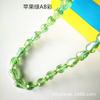 Xingtai Cristal Vidro Gota d'Água Multifacetado Contas de Cristal Acessórios para Sapatos e Roupas Colorido Galvanizado Furo Reto Contas de Vidro Gota d'Água