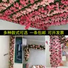 Rosa Artificial Flor Falsa Guirlanda Pendurada na Parede Enrolada em Tubos de Água de Ar Condicionado para Bloquear e Decorar Teto da Sala de Estar Plantas de Plástico