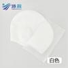 Protección para oídos gorro de natación de silicona para adulto suave impermeable para cabello largo de mujer natación color sólido no aprieta la cabeza en stock al por mayor gorro de natación
