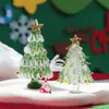 Zibo Glass Enfeites de Árvore de Natal Desenho à Mão Mini Presentes de Natal para o Dia de Natal Decoração de Atmosfera para Mesa Presentes