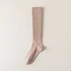 Calcetines para Mujer para Otoño e Invierno, Calcetines Holgados, Calcetines de Media Pantorrilla, Calcetines de Color Sólido para Mujer para Primavera y Otoño, Calcetines Simples de Media Pantorrilla, Calcetines Largos para Mujer