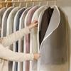 Roupas Dust Bag Household Side Zipper Terno Suit Coat Dust Bag Sazonal Armazenamento de Roupas Capa de Poeira