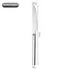 Juego de Cubiertos Engrosado de Acero Inoxidable 304 Transfronterizo para Uso Doméstico, Cuchillo para Filete Estilo Occidental, Tenedor, Cuchara, Tenedor de Postre, Cuchara de Postre