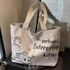 Bolsa Tote de Lona Grande Capacidade Moderna Feminina 2025 Nova Moda para Ir ao Trabalho Portátil Bolsa de Compras Bolsa de Ombro para Passeio