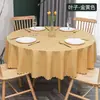 Atacado do Fabricante Toalha de Mesa Redonda Estilo Europeu para Hotel, Toalha de Mesa de Centro, Toalha de Mesa Espessada, Impermeável, à Prova de Óleo, Resistente ao Calor, Lavável, Toalha de Mesa para Jantar