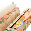 Cortador Deslizante de Cocina para Plástico de Cocina con Cortador, Rollo Grande, Engrosado, Sin Desgarros, Juego de Plástico de Cocina de Grado Alimenticio para el Hogar en Caja