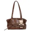 Bolsa de mão retrô para mulheres, grande capacidade, nova bolsa de ombro casual de nicho outono 2026, bolsa de axila, bolsa para o dia a dia