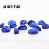 Piedras decorativas para acuarios, paisajismo, acuarios, anacardos azules, cuentas de vidrio, piedra fluorescente, piedra azul, cristal, 1 kg