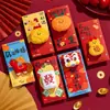 Bolsas de Sobres Rojos 5D para el Año del Caballo 2026 Año Nuevo Creativo Personalizado Festival de Primavera Sobre Rojo Paquete de Dinero de la Suerte para Niños con Sentido de Ceremonia