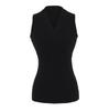 Pura Lujuria Chica Caliente Sexy Chaleco de Punto con Cuello Cruzado para Mujer Verano Ajustado Cintura Adelgazante Top sin Mangas al Por Mayor