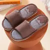 Pantuflas de Tela de Algodón y Lino para el Hogar para Mujer Verano para el Hogar Interior Piso Antideslizante Universal para las Cuatro Estaciones para Hombre Primavera y Otoño Pantuflas de Lino para el Hogar