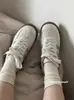 Zapatillas Blancas Lindas de Gatito para Mujer 2026 Verano Nuevo Estilo Casual Versátiles
