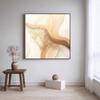 Pintura Colgante Moderna Simple Abstracta para Dormitorio Mesita de Noche Cuadrada de Alta Gama Atmosférica Decoración para Habitación de Hotel B&B