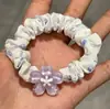 Elástico de Cabelo Oversized Estilo Coreano Intestino de Porco, Corda de Cabelo Versátil com Renda de Bolinhas, Elástico para Rabo de Cavalo Alto, Elástico de Borracha, Acessório de Cabelo de Alta Qualidade