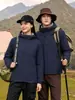 Jaqueta à prova de vento com veludo e espessura para homens e mulheres, roupa de trabalho, inverno ao ar livre, à prova de vento, à prova d'água, quente, com capuz, traje de montanhismo, logo de impressão personalizada