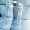 Bolsas de Empaque de PVC para Champú y Gel de Ducha en Stock, Bolsas de Tote de PVC Transparentes, Bolsas de Plástico de PVC 3D con Botón de Presión