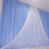 Nuevo Estilo Malla de Fondo Velo Accesorios de Boda Escenario Mesa de Firma de Bienvenida Arreglo Creativo Cortina de Boda Pared de Fondo