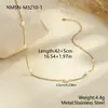 Collares apilables de acero inoxidable estilo retro francés con perlas para mujer, diseño de nicho, joyería de alta gama a la moda al por mayor