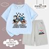 Thomas e Seus Amigos Roupa Infantil Conjunto Infantil de Manga Curta Crianças Maiores Masculino Estampado Casual Duas Peças Verão Solto Moderno