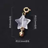 Colgante de Fortuna de Ágata Yanyuan Natural, Hebilla de Paz, Cuentas Sueltas de Cristal para Pulsera DIY, Accesorios de Colgantes para Joyería