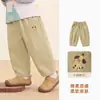 Pantalones Largos de Algodón Puro Tejido Kaka Panda Ropa Infantil Niños Niñas Pantalones Casuales de Otoño Infantiles Ropa de Otoño para Bebé Tendencia