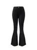Calça Jeans Flare Zt49 Cor Sólida Cintura Alta para Mulheres, Calça Flare Stretch Slim Fit