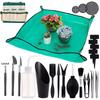 Juego de Herramientas de Jardinería Personalizado por el Fabricante Suculenta Planta Verde Siembra Plántulas Perforación Pala Pala Rastrillo Juego de Herramientas de Tres Piezas para Plantar Flores