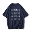 Camiseta estampada de manga corta color gris claro de seda de leche para mujer, nuevo estilo de verano, holgada y favorecedora, top de nicho para estudiante