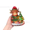 Transfronteiriço Novo Produto Natal Fofo e Fofo Vaca das Terras Altas/Decoração/Enfeite/Casa/Jardim/Halloween/Atmosfera