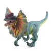Modelo de Dinosaurio Grande Sólido Transfronterizo Simulación Dragón de Doble Cresta Dragón de Doble Espina Tyrannosaurus Jurásico Juguete Figura de Plástico Duro para Hombres
