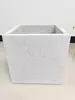 Maceta de cemento pintura de piedra real caja de flores de lodo de magnesio cuenca rectangular grande para plantas verdes balcón exterior banda de arco creativa