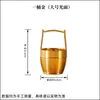 Cubo de Latón Cubo de Oro Artesanías Plus Yuanbao Adornos Chinos Joyería Auspicioso Suerte Cubo Yuanbao Cubo Portátil