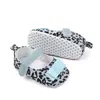 Zapatos de bebé para niña primavera verano otoño 0-1 año moda estampado de leopardo zapatos de princesa zapatos para bebé y niño pequeño venta al por mayor BY2279