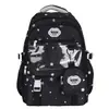 Mochila Transparente de Dos Dimensiones con Forma de Estrella Rosa y Blanca, Linda para Niñas, para Estudiantes que Asisten a Clases, Vacaciones, Viajes de Estudio y Salidas