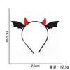 Comércio Exterior Novo Halloween Tiara Chifre de Diabo Faixa de Cabelo Grampo de Cabelo Enfeite de Cabeça Crianças e Adultos Acessórios de Cabelo Engraçados para Fantasia