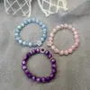 Pulsera Popular de Cristal Imitación Uruguayo de Xiaohongshu, Lujo Accesible y Pulsera de Amatista Gris Litio de Gama Alta, Regalo para Mejores Amigas