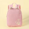 Mochila Escolar Transfronteriza para Hombre y Mujer de Pana Multicolor Nueva Color Sólido Mochila Linda con Huella