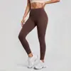 Pantalones de Yoga sin Costuras, sin Líneas Embarazosas, Levanta Glúteos Color Durazno, Cintura Alta, Control de Abdomen, para Correr, Deporte, Sensación Nude, Pantalones Ajustados para Mujer, Anti-Fugas de Luz