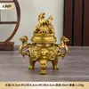 Quemador de Incienso de Latón Estufa Tengu Grande Quemador de Incienso Doméstico para Interiores Estufa Ming Xuan De Decoración de Habitación Antigua