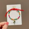Pulsera con Colgante de Zongzi para Niños DIY Ajustable Festival del Bote del Dragón Cuerda Colorida 2026 Nueva Pulsera del Festival del Bote del Dragón Venta al por Mayor para Puestos de Mercado