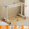 Patas de mesa elevable manual con ruedas marco de escritorio rectangular soporte de carga para computadora base móvil universal minimalista