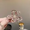 Pinza de Garra Pequeña de Cristal Brillante Suave y Atmosférica para Mujer, Moderna y Versátil para el Uso Diario, Pinza de Tiburón de Tamaño Mediano, Pasador, Accesorio para el Cabello