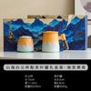Taza de cerámica Qianli Jiangshan con tapa para separar té, ideal como regalo para la oficina o el negocio en la montaña Chaoyuan.