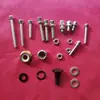 Accesorios para Barrena de Tierra de Cortacésped, Tuerca de Rosca Inversa, Tornillo a Juego, Poste de Mochila Montado Lateralmente, Manija de Rosca