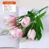 Buquê de Tulipas Simuladas de 6 Cabeças Pequeno Paisagismo de Tulipas