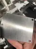 Espelho Metálico Aço Inoxidável Escovado Titânio Liso Placa Gravada Alumínio Placa de Identificação Pintura Serigráfica Acabamento Equipamentos Mecânicos