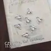 Accesorios Populares Dorados para Uñas con Temática de Mariposas, Ultra Brillantes, Lujo Ligero, Mariposa de Diamantes Rosas Girly, Decoraciones para Uñas en Forma de Corazón