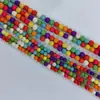 2-20mm pó de pedra bola turquesa pinho azul sintético contas soltas arroz colorido branco contas semiacabadas joias diy